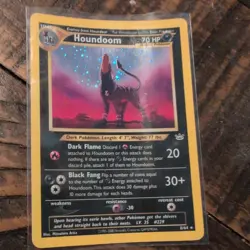 Pokemon TCG Houndoom Neo Revelation Holo Card 8/64 - Image 1