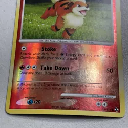 Pokemon TCG 2009 Rising Rivals Card -- Growlithe 63/111 Reverse Holo - Image 2