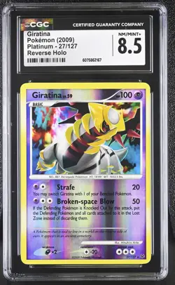 CGC 8.5 Giratina 2009 Platinum 27/127 Reverse Holo Pokemon Card - Image 1