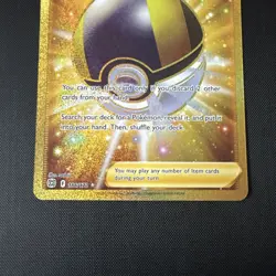 Ultra Ball 186/172 Brilliant Stars Gold Hyper Rare Single Card - Pack Fresh - Image 3