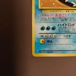 Blastoise Pokemon Card No009 Old Back Japanese - Image 3