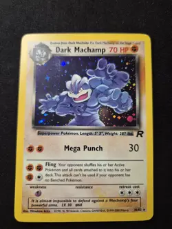 Dark Machamp 10/82 Team Rocket Holo Rare Pokemon Card - Image 2
