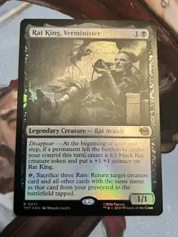 Rat King, Verminister Foil 0071 - MTG TMT Ninja Turtles - NM - In Hand - Image 2