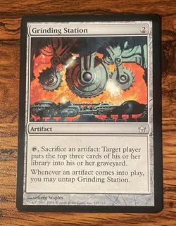 1x Grinding Station Fifth Dawn MTG Single NM-/LP+ X1 - Image 1
