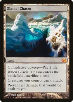 MTG - FOIL - Glacial Chasm - M/NM - From the Vault: Realms - Image 1