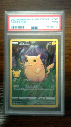 PSA 9 Pikachu #005/025 Pokemon Celebrations 2021 - Image 1