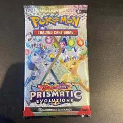 Pokemon Prismatic Evolutions Booster Pack Factory Sealed Random Art Unweighed - Image 1