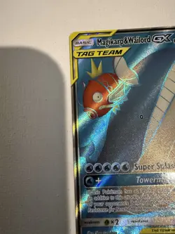Pokemon Magikarp & Wailord GX Full Art TAG TEAM Ultra Rare Holo 160/181 - Image 2