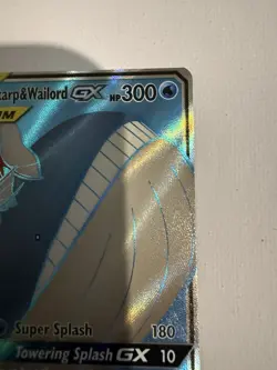 Pokemon Magikarp & Wailord GX Full Art TAG TEAM Ultra Rare Holo 160/181 - Image 3