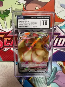 CGC 10 Eevee VMAX SWSH087 Black Star Promo - Shining Fates - Pokemon -SHIPS FAST - Image 1