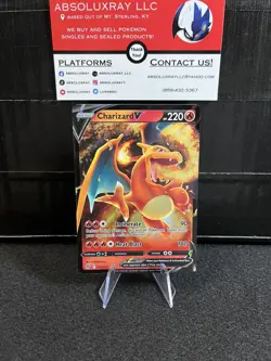 Charizard V Sword & Shield: Brilliant Stars 017/172 Holo Ultra Rare Pokemon TCG - Image 1