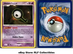 2008 Pokemon, D&P Majestic Dawn, #49/100 Unown Q, Uncommon - Image 1