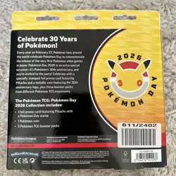 Pokemon Day 2026 Collection Box 30th Anniversary - New & Sealed FREE P&P ✅📦 - Image 2