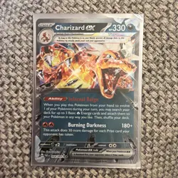 Pokemon TCG 2024 Paldean Fates: Charizard ex 054/091 Double Holo Rare - NM/Mint - Image 1