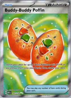 BUDDY-BUDDY POFFIN 167/132 ULTRA RARE MEGA EVOLUTION POKEMON NM - Image 1