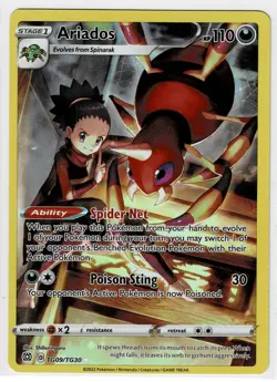 Ariados TG09/TG30 Pokemon Sword & Shield Brilliant Stars Trainer Gallery Rare - Image 1