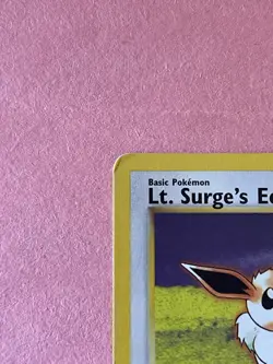 Lt. Surge's Eevee 51/132 Gym Challenge Uncommon 100% authentic - Image 3