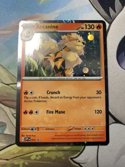 Pokemon TCG Arcanine Svp Black Star Promos SVP011 Holo Promo Cosmos Holo NM - Image 2