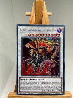 Black-Winged Assault Dragon - Prismatic Secret Rare 1st Ed MP23-EN187 NM YuGiOh - Image 1