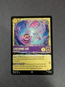 Cheshire Cat 60/204 Disney Lorcana Whispers in the Well Regular Super Rare NM - Image 1