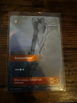 Riftbound Boneshiver Promo Card League Of Legends Gear Equipment - Image 1
