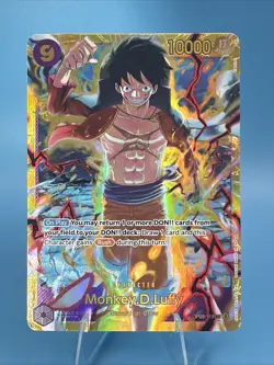 Bandai Monkey D. Luffy OP09-119 Secret Rare Foil Emperors in the New World Card - Image 1