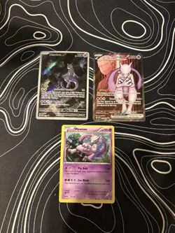 Mewtwo Pokemon Card Lot NM- 052 Promo,213/182,Xy100 Double Swirl Holo - Image 1