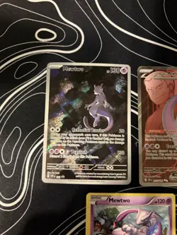 Mewtwo Pokemon Card Lot NM- 052 Promo,213/182,Xy100 Double Swirl Holo - Image 2