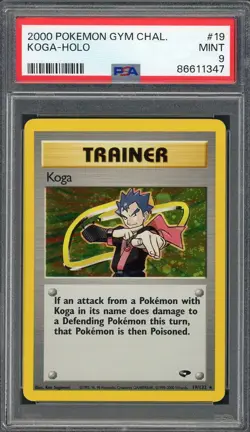 PSA 9 Koga Gym Challenge 19/132 Holo Pokemon Card B24 - Image 1