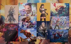 Lot of 10x Beautiful Final Fantasy Magic the Gathering Art Cards NM - Image 1