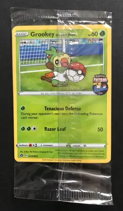 Grookey On The Ball 003/005 Futsal Pokemon Card PROMO UK Exclusive NEW SEALED - Image 1