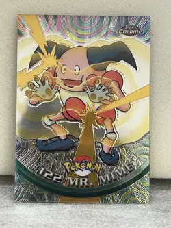2000 Pokemon Topps Chrome "Mr. Mime" Card - Series 2 - Image 1