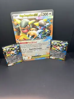 Pokemon Mega Kangaskhan EX Jumbo + 2 Standard Promo Cards - Image 1