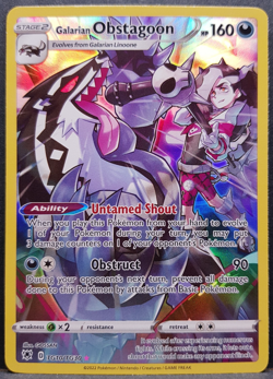 Galarian Obstagoon TG10/TG30 Astral Radiance Full Art Pokemon Pokemon Card ENG - Image 1