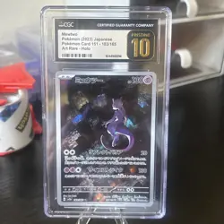 ✨✨ CGC 10 Pristine Mewtwo 183/165 AR Art Rare 151 sv2a Pokemon Card Mint, PSA 10 - Image 1