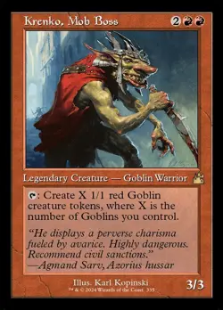 Krenko Mob Boss (EX/NM) Goblin Token Commander MTG Discount: 5+ Magic Cards - Image 1