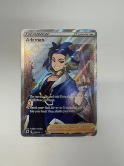 Adaman 181/179 Full Art Secret Rare Trainer Supporter Card Pokemon TCG Brilliant - Image 1