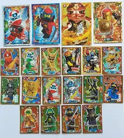 Lego Ninjago verschi. Serien - 20 Limitierte Gold Karten Trading Card XXL Normal - Image 1