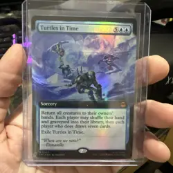 1x Turtles in Time (Extended Art) Foil - MTG TMT Ninja Turtles NM - 0263 x1 - Image 1