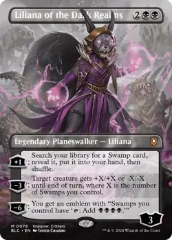 Liliana of the Dark Realms (Borderless) Commander: Bloomburrow Foil - Image 1