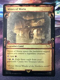 Mines of Moria - Showcase Scrolls FOIL - LOTR #708 Rare, NM, MTG - Image 1