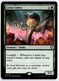 Lotus Cobra NM BLC Commander: Bloomburrow MTG - Image 1