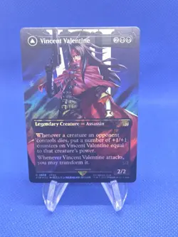 Magic the Gathering Final Fantasy Vincent Valentine 0528 Borderless Surge Foil - Image 1