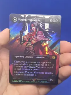 Magic the Gathering Final Fantasy Vincent Valentine 0528 Borderless Surge Foil - Image 2