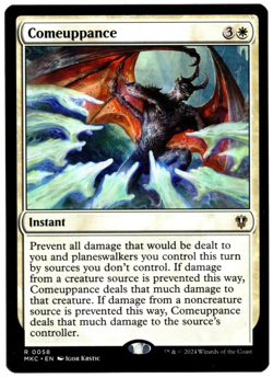 Comeuppance 0058 Non Foil Rare Murders at Karlov Manor MTG Near Mint - Image 1