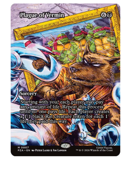 Plague of Vermin - Borderless Teenage Mutant Ninja Turtles MTG - Image 1
