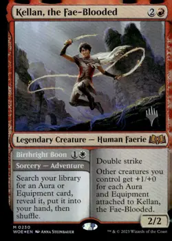 Promo Pack: Wilds of Eldraine #230 Kellan, the Fae-Blooded - Image 1