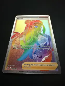 Nessa 196/185 Vivid Voltage Secret Rare Holo NM/M PSA Contender Pokemon Card - Image 4