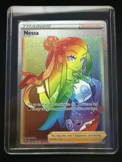 Nessa 196/185 Vivid Voltage Secret Rare Holo NM/M PSA Contender Pokemon Card - Image 5