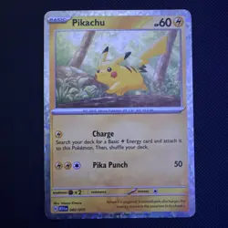 PIKACHU POKEMON 151 NM McDonalds Happy Meal *2025* HOLO Common PROMO #002 - Image 1
